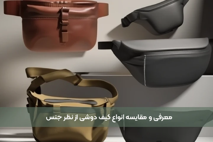 معرفی و مقایسه انواع کیف دوشی از نظر جنس